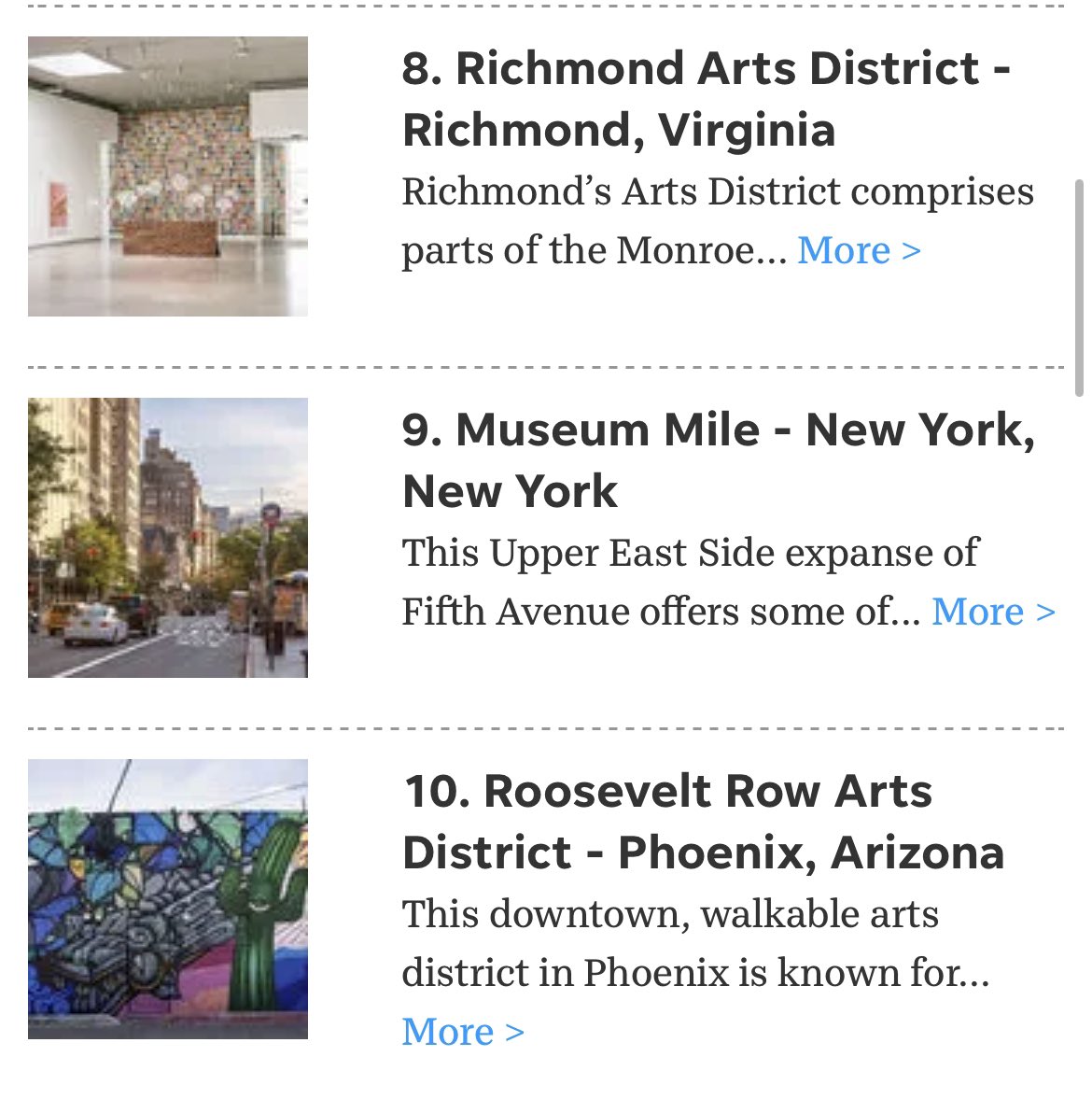 For the <a href="/usatoday/">USA TODAY</a> 10 Best Art Districts in the US, Roosevelt Row Arts District is at number 10, up from 15 this morning.  Let’s make Ro Ro number 1!  With your help we can get there.  Vote by clicking the link in the bio or click here: 10best.com/awards/travel/…
