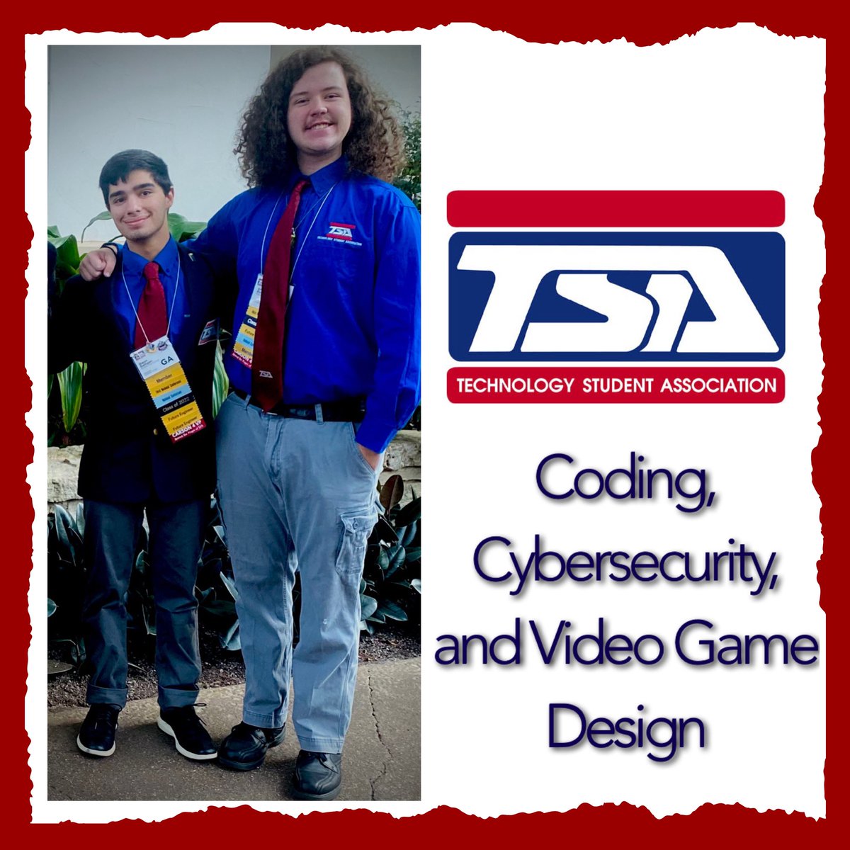 Good luck to Owen and Griffin as they compete at the <a href="/NationalTSA/">National TSA</a> conference in Coding, Cybersecurity, and Video Game Design! <a href="/PickensHighGa/">Pickens High School</a>