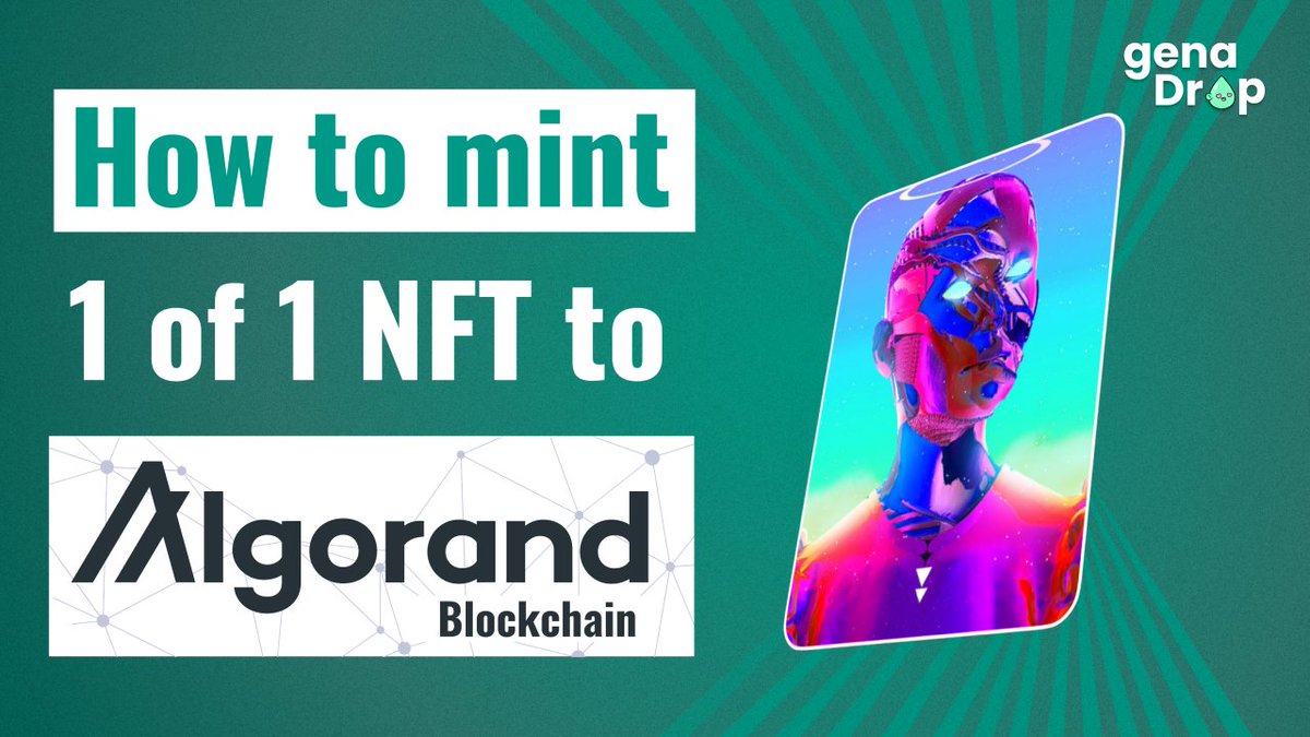 minorityprogram's tweet photo. Learn how to mint 1 of 1 🖼️ #NFTs on @Algorand on https://t.co/lzQgSObnUY with no code https://t.co/dzdHiWTkXB #AlgoFam #AlgoNFT #AlgorandNFTs https://t.co/kGHmUcolrf
