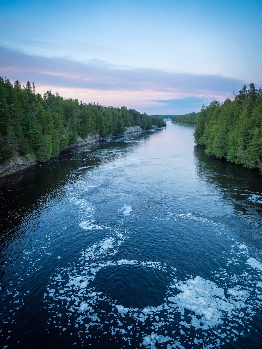 The Trent River near <a href="/OntarioParks/">Ontario Parks</a> Ferris PP at dawn yesterday. In the middle of a challenging field season, in a challenging year, in a challenging decade (so far!) a couple of nights in the forest with my phone off was good.