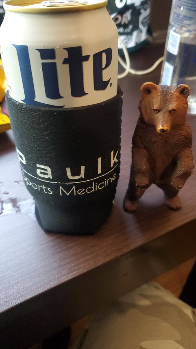 Walked by a guy singing on the street. I dropped some money in his change jar... He told me I looked like a guy that likes cold beer. I was confused. He then pulled this koozie from his pocket &amp; said enjoy a cold beer this week!
Cheers ! <a href="/PaulkSportsMed/">Paulk Sports Medicine, LLC</a>
<a href="/caseypaulkATC/">Casey Paulk</a> 🤷🏿‍♂️