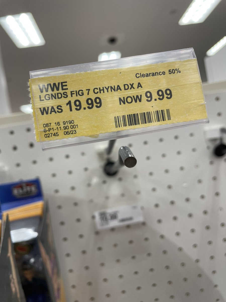 inrogers29's tweet photo. Some good prices at Target to be aware of…

$9.99 #AEW figures
$9 Legends Chyna
$13 Mean Mark
$16.50 #WWE Elites 

@FScopers @WFigRatings @alonso414 @S_ATL_Wrestling @jbracken23 @SNESChalmers64 @KevinCouchenson @TheGiantCassatt @JManOrRiot @WrestleFigNews https://t.co/f9unWf6XJu