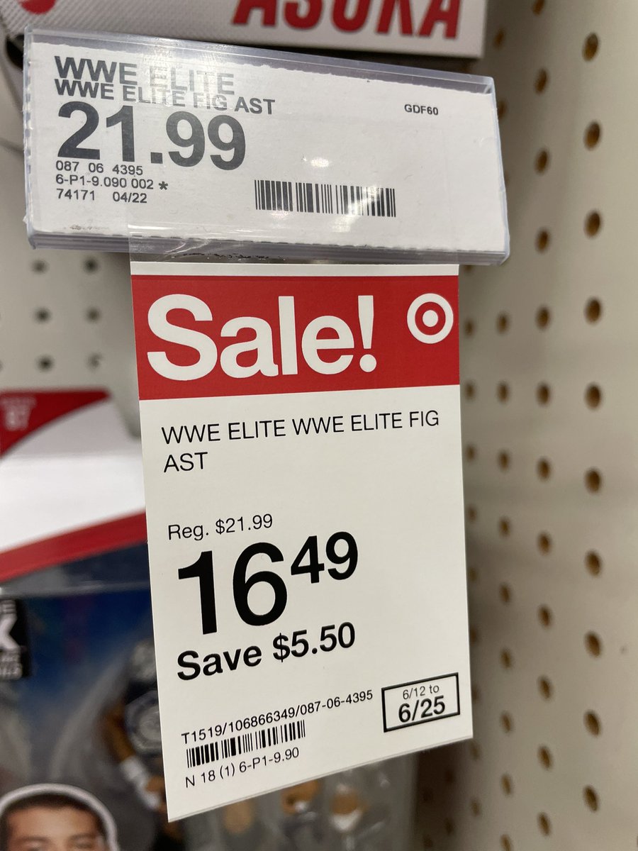 inrogers29's tweet photo. Some good prices at Target to be aware of…

$9.99 #AEW figures
$9 Legends Chyna
$13 Mean Mark
$16.50 #WWE Elites 

@FScopers @WFigRatings @alonso414 @S_ATL_Wrestling @jbracken23 @SNESChalmers64 @KevinCouchenson @TheGiantCassatt @JManOrRiot @WrestleFigNews https://t.co/f9unWf6XJu