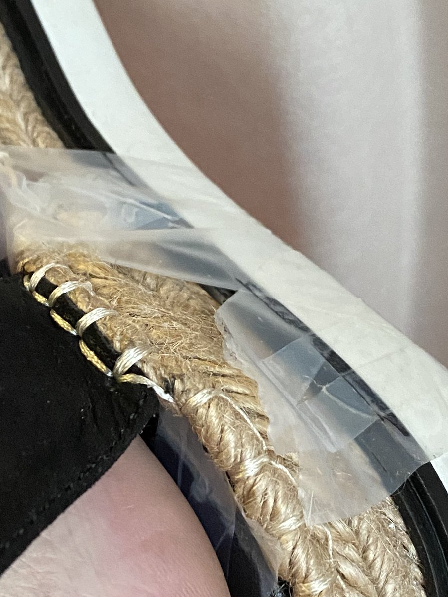 gotzshakes's tweet photo. I love these shoes but I had to tape these because after wearing them for 1 hour they broke. @JLo shoes. https://t.co/eHjTbMs842