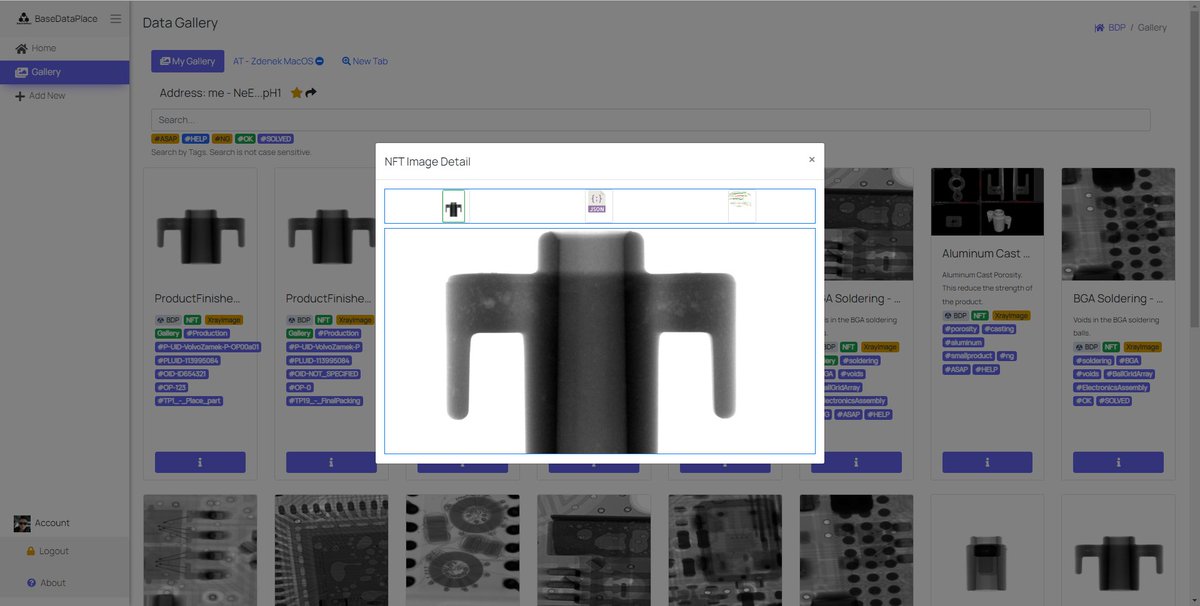 fyziktom's tweet photo. Based on these templates, I will prepare demo for @BaseDataPlace too.
It will be nice way to share #XRay images #NFT collections between #QualityManagers, #ProcessEngineers, and other important people or #AI in the factories who cares about #QualityManagement of #Production https://t.co/TntkjulLk0