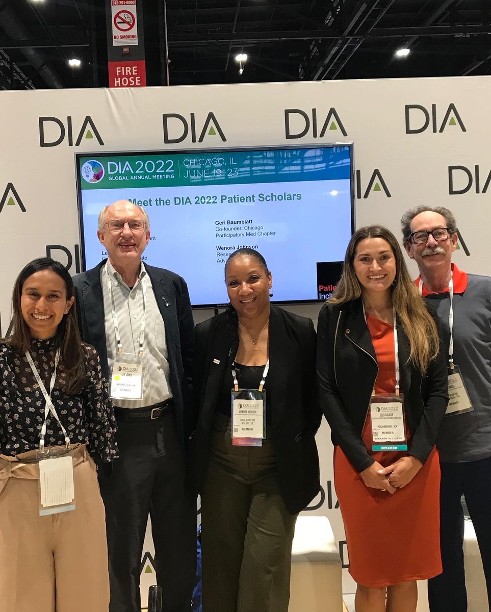 ellabalasa1's tweet image. Last week I had the privilege of attending #DIA2022 as a selected patient scholar and spoke on a panel with brilliant individuals in the healthcare landscape working collaboratively to improve patient’s lives. 
I also met a few wonderful fellow patient advocates!