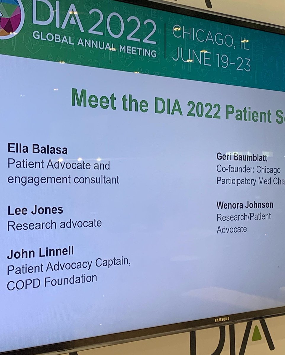 ellabalasa1's tweet image. Last week I had the privilege of attending #DIA2022 as a selected patient scholar and spoke on a panel with brilliant individuals in the healthcare landscape working collaboratively to improve patient’s lives. 
I also met a few wonderful fellow patient advocates!