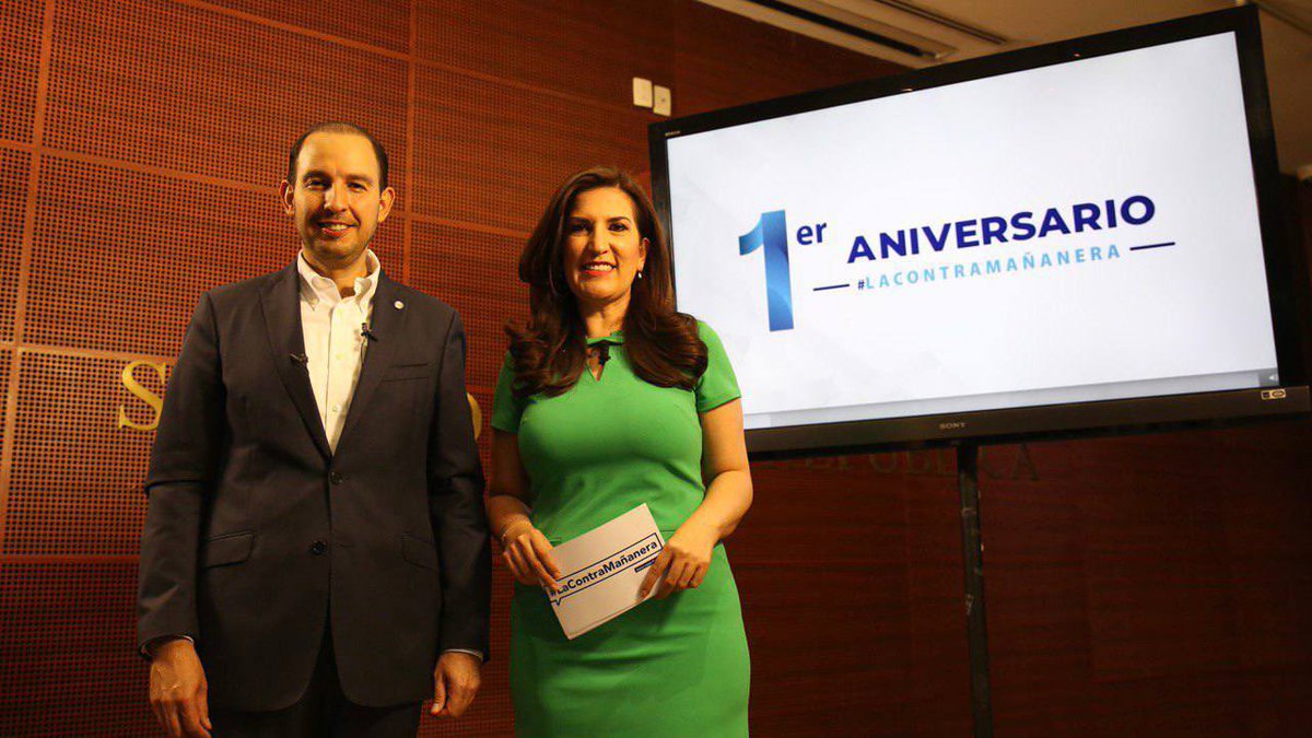 Cumple un año la “contramañanera” de mi querida senadora <a href="/kenialopezr/">Dra. Kenia López Rabadán</a> 🎉 un importante espacio de exhibición de las mentiras del presidente AMLO.
Muchas felicidades a Kenia y todo el agradecimiento al líder del PAN <a href="/MarkoCortes/">Marko Cortés</a> por su apoyo y firmeza al frente de la oposición 🇲🇽