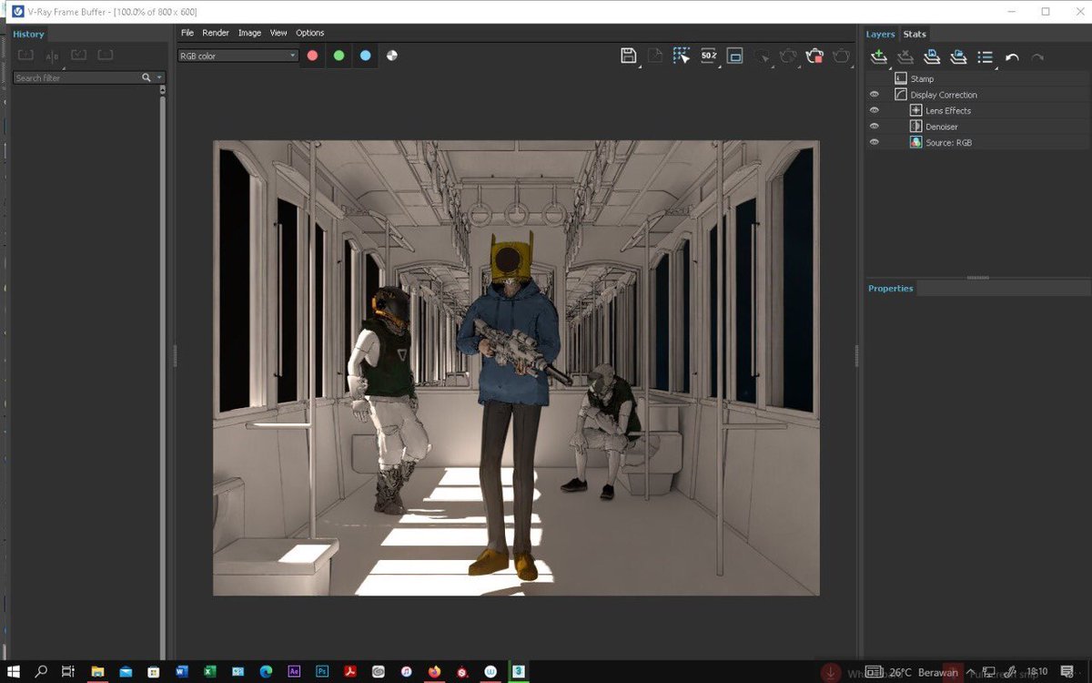 GM #wip 

Following several attempts to create the new visual style that I would use for the series in the beginning in FF