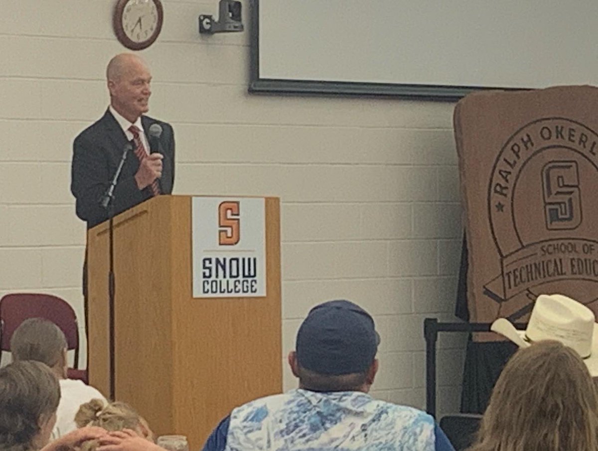 Snow College President tweet media