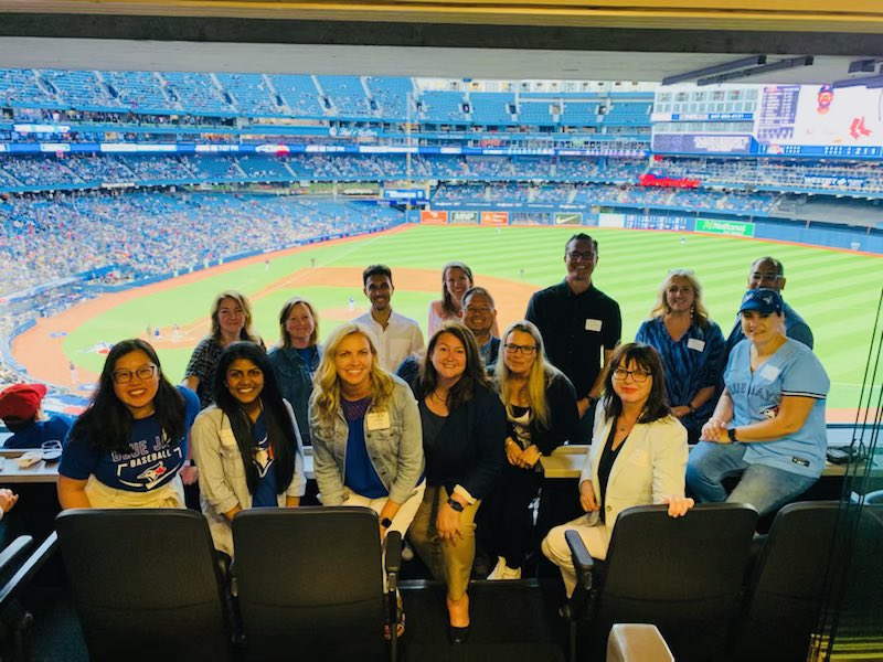 Awesome Blue Jays’ win! Celebrated alongside @DesjardinsINS Agents, @DesjardinsGroup advisors, employees and project team from this year’s #GoodSparkGrants $3M campaign.