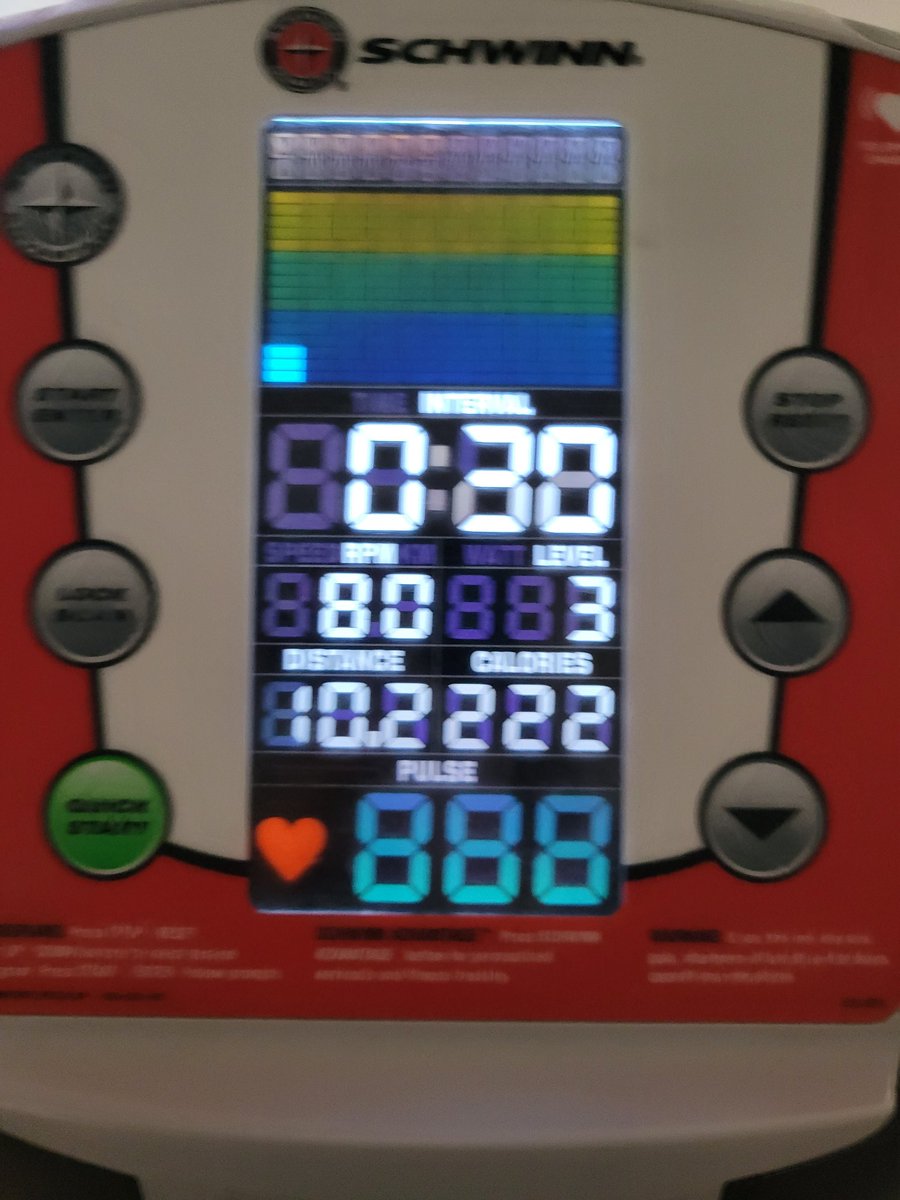 BeckyDollins's tweet photo. After 4 days off due to medical stuff, I killed it today!  10.2 miles on the bike and all my exercises and stretches plus I added arm work with weights and 10 min on my simply fit board!  #beastmodebionicbeck #noexcuses #Goals #imstrongenough #KillingIt #16seconds @nkcs_wellness https://t.co/omkOWR7qmX