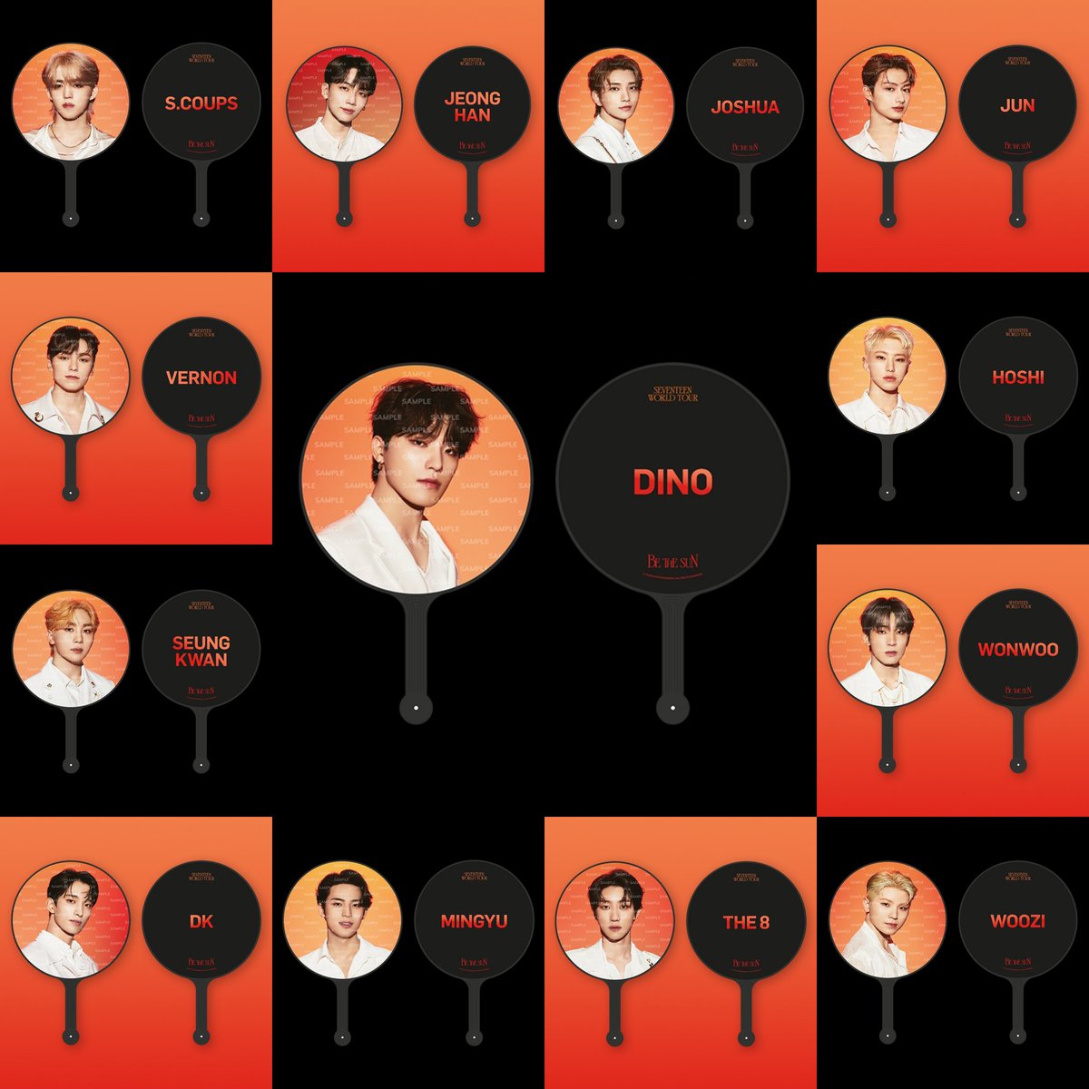 SEVENTEEN BE THE SUN 集合 イメージピケット 公式うちわ