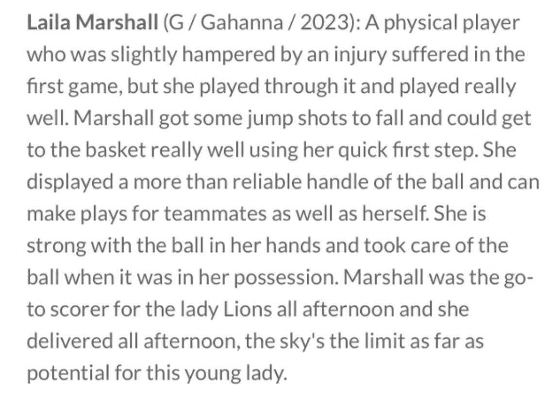 Laila Marshall (@lailabucket5) on Twitter photo Thank you <a href="/270GirlsHoops/">270 Girls Hoops</a> for the write up !!! Thank you <a href="/270GirlsHoops/">270 Girls Hoops</a> for the write up !!!