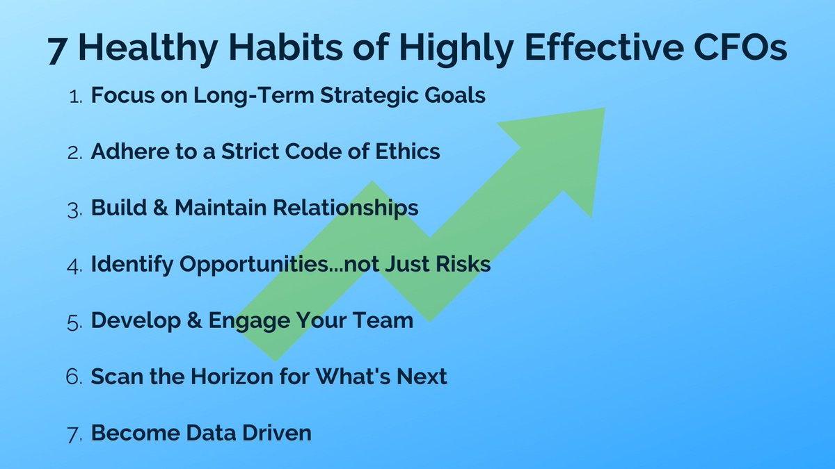 7 Healthy Habits of Highly Effective CFOs from <a href="/Oracle/">Oracle</a> NetSuite 👇

#SaaS platforms like <a href="/NetSuite/">NetSuite</a> &amp; #DataLakeHouse facilitate these 😉

👋 Building end-to-end #Data solutions for businesses. Follow us &amp; let's grow together 🙂 <a href="/datalakehouse/">DataLakeHouse</a>

#Analytics
#CFO
#DataIntegration