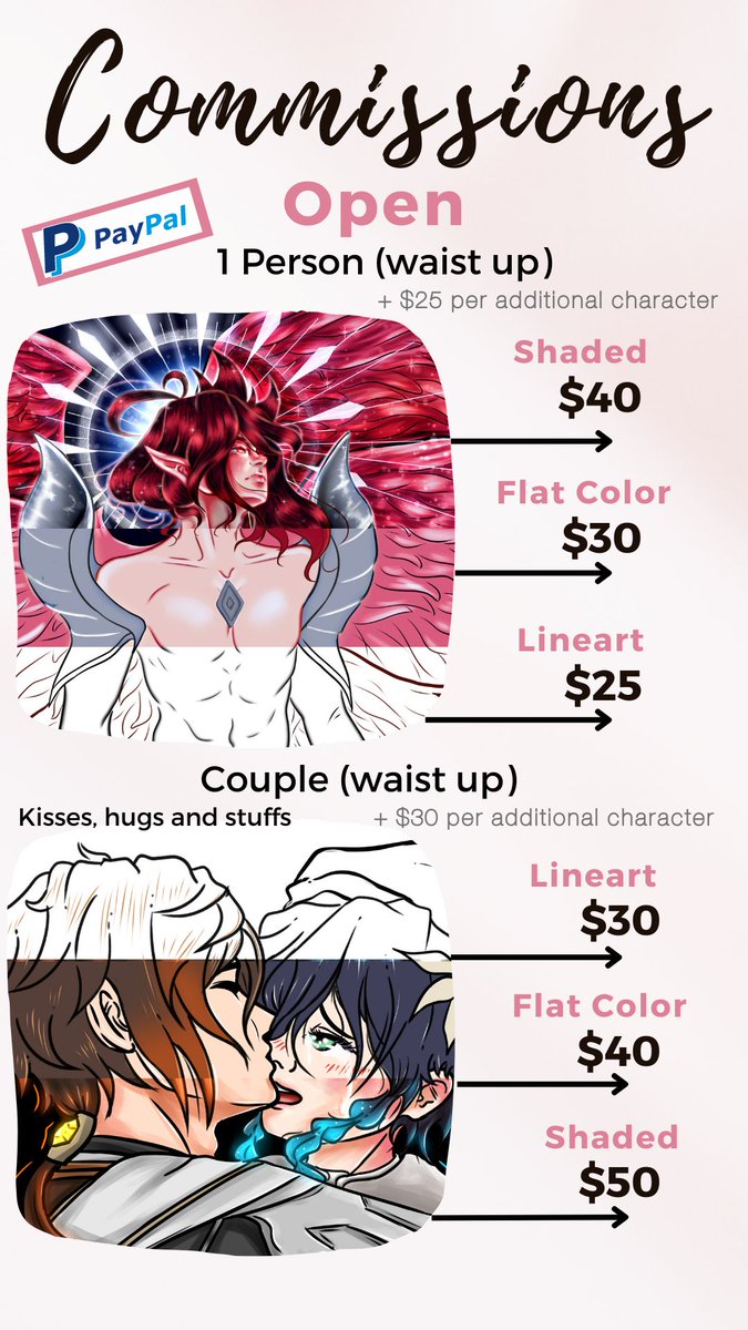 yuri_on_arts's tweet image. Commissions prices update 💰✨

[EN-US] [DOLAR] 

If you interested dm me 📧
And YES I DO 🔞🔞
Go to my +18 acc for more examples and prices, I&apos;m gonna post there later (link in my bio)