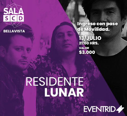 Recuerde...13 de Julio en la <a href="/SalaSCD/">Salas SCD</a> Bellavista a las 21 hrs
#chile  #santiagodechile #musicachilena #hechoenchile #chilenos #rock #hardrock #streaming #amuse #apple #claromúsica #deezer #spotify