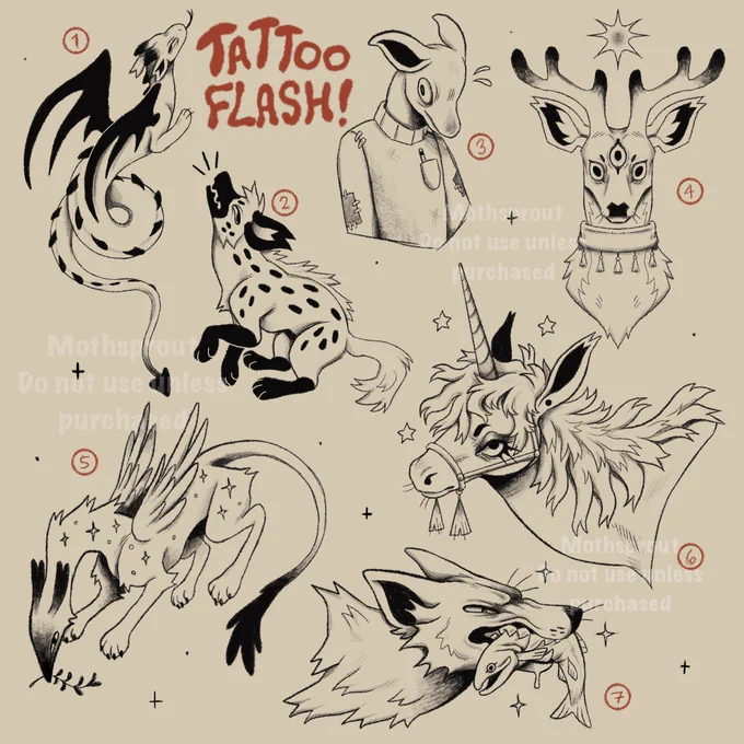 I'm currently moving so my sh0p is closed, but if you still wanna support me rn (and would help with my move!) I always have tattoo flash available! 