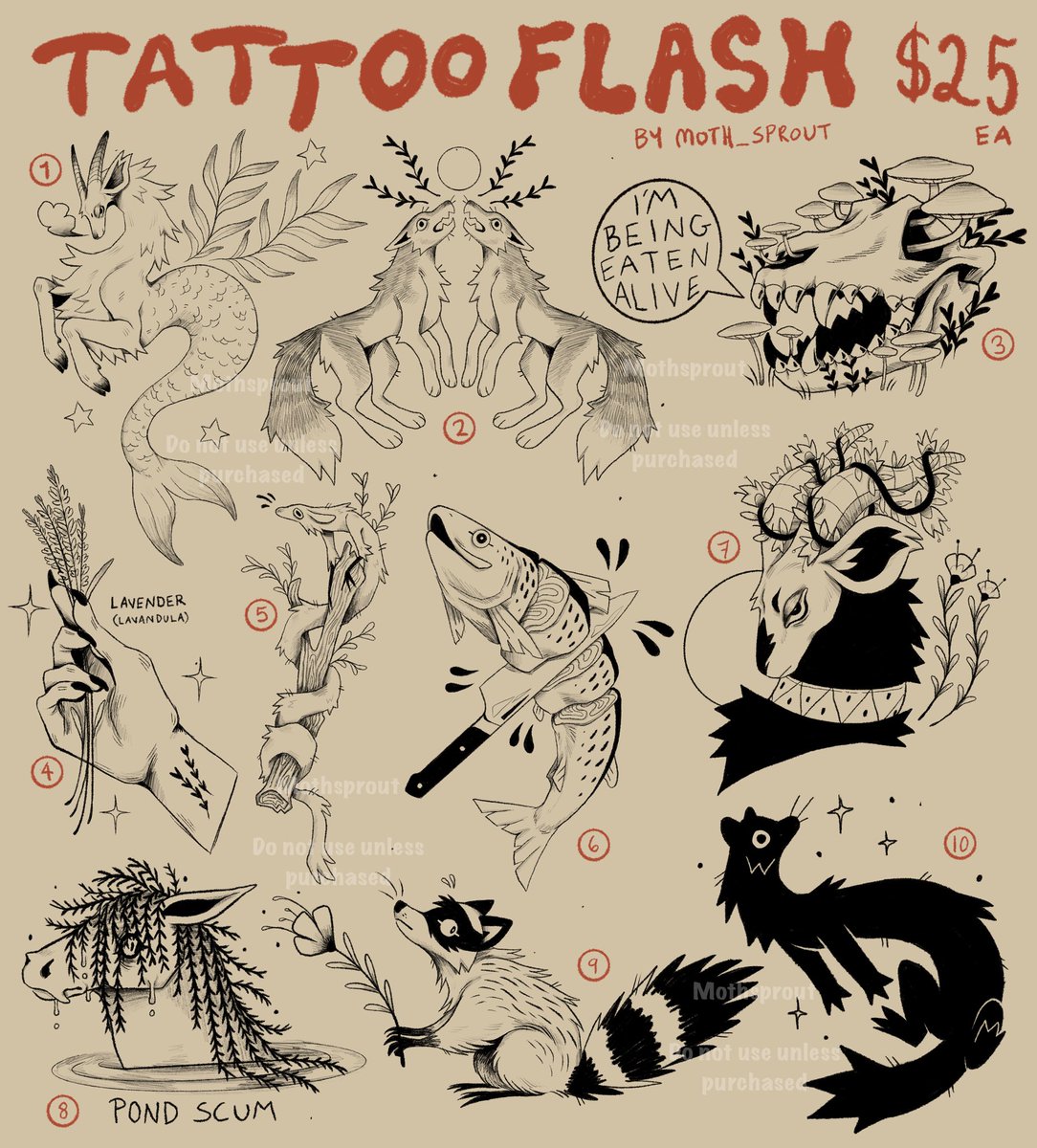 I'm currently moving so my sh0p is closed, but if you still wanna support me rn (and would help with my move!) I always have tattoo flash available! 