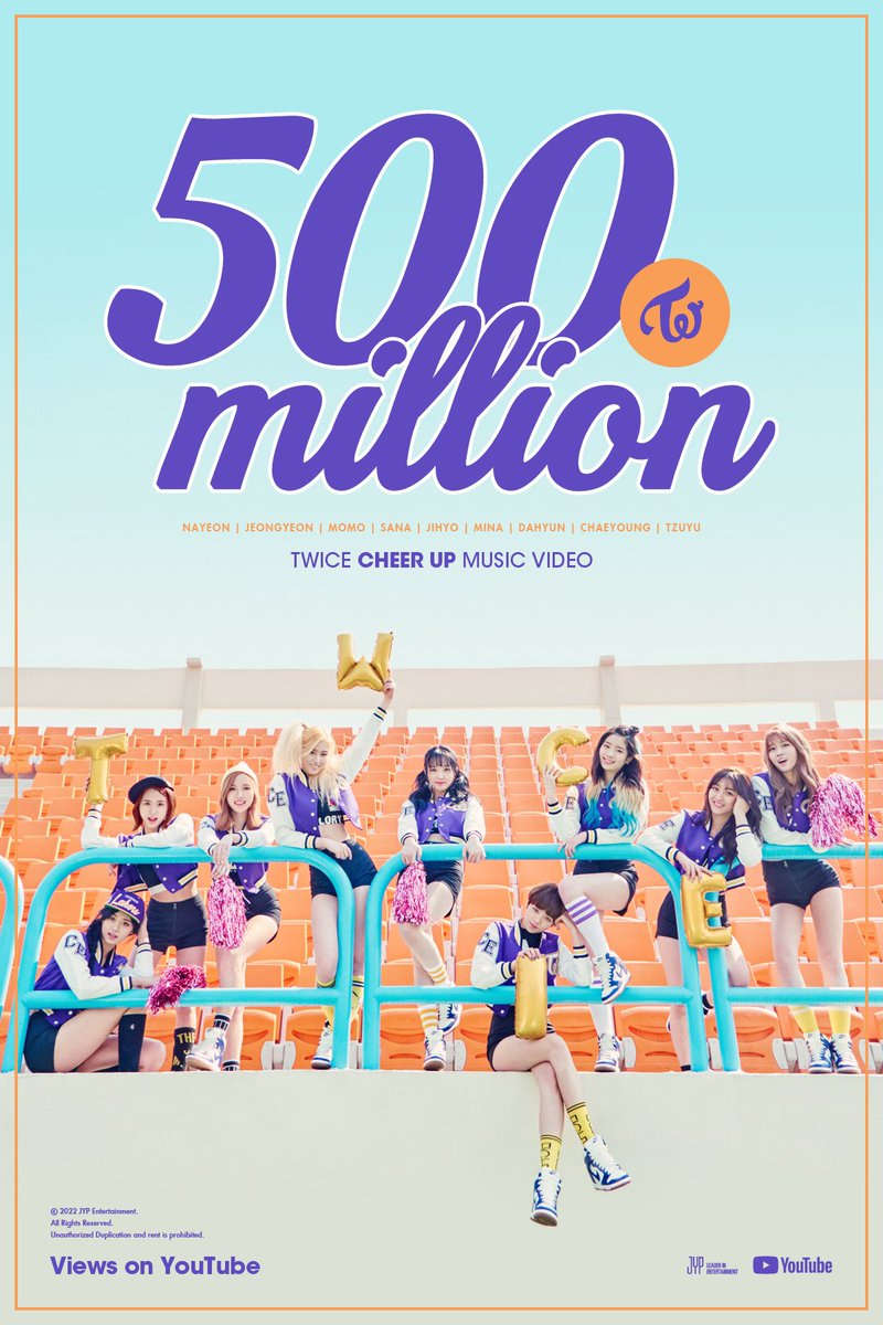 Twice S Cheer Up Mv Smashes 500 Million Views