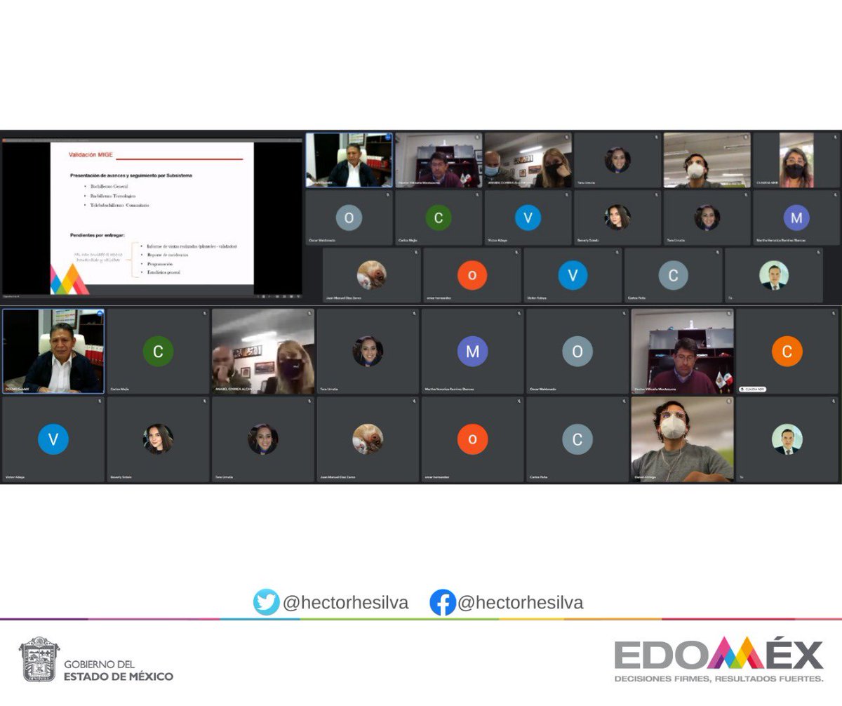 Esta tarde tuve reunión con la y los Directores de Bachillerato y asesores de la <a href="/DGEMSedomex/">DGEMS</a>, con el fin de dar seguimiento a los temas actuales en beneficio de la Educación Media Superior del #Edoméx.

<a href="/DBT_Edomex/">Dirección de Bachillerato Tecnológico</a> <a href="/TBC_EdoMex/">Dirección de Telebachillerato Comunitario</a> <a href="/dbg_epoem/">Dirección de Bachillerato General.Estado de México</a>