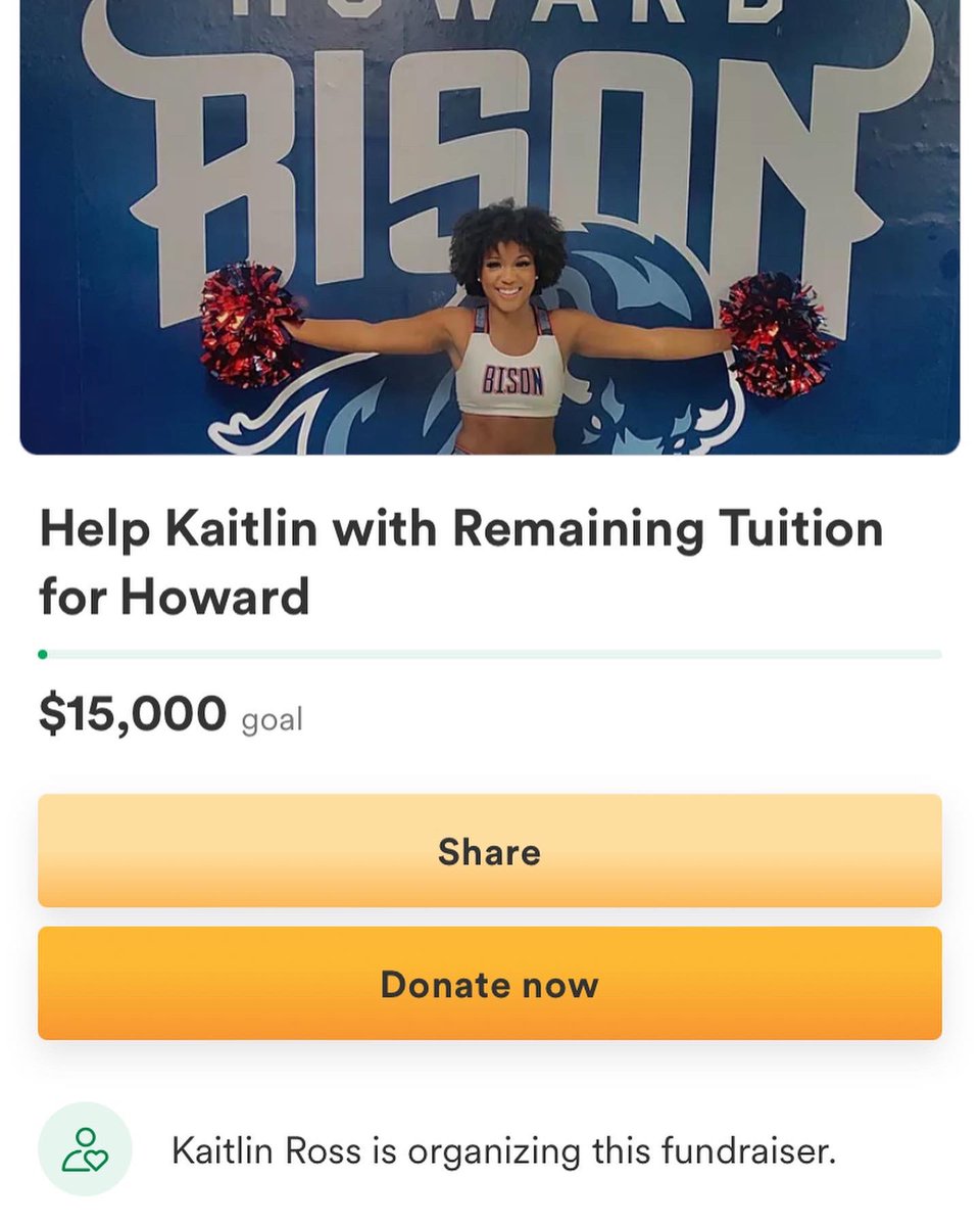 Hey twitter so i finally made my GoFundMe. Please feel free to check it out/read my story and repost/retweet or even donate while you’re at it, anything is appreciated! Help me get back to my school in DC 🥺❤️💙 

gofund.me/861df6db

#HowardUniversity #HBCU #hu24 #hu25 #hbcu