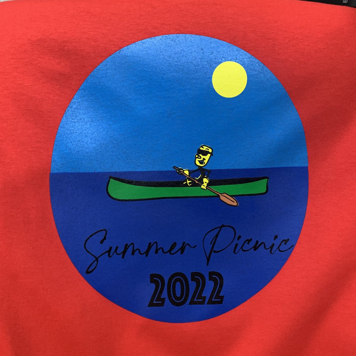 Picnic tee’s order completed! #SummerPicnic #ScreenPrinting #Oklahoma #PeerlessPrintingAndGraphics #PeerlessOK