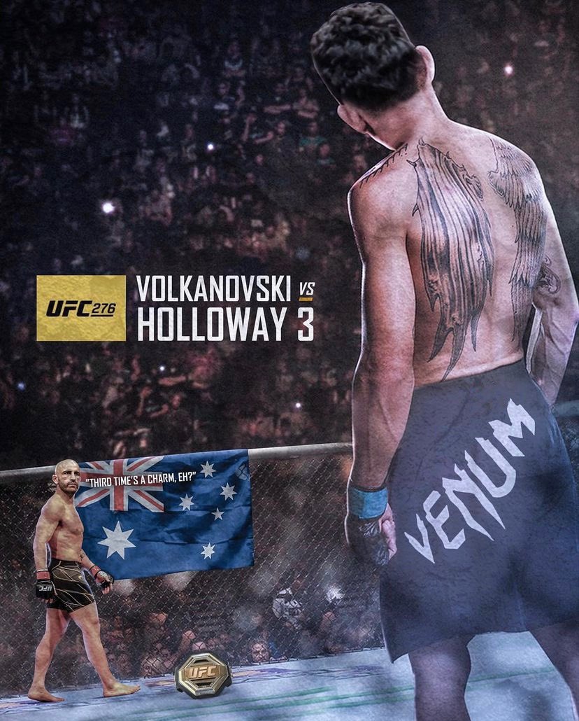 DaredevilMMA's tweet photo. Probably the most exciting fight on the card, it’s gonna be a war #UFC276 https://t.co/7YgX90caqN