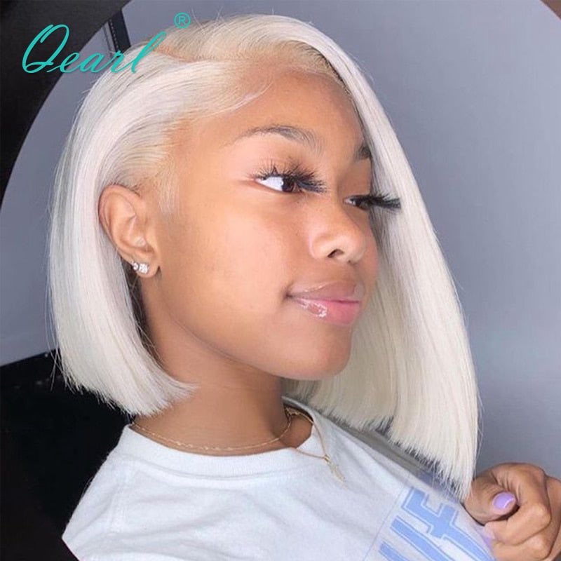 Are you brave enough to go white blonde? Get this white blonde wig at allyswigshoppe.com
               
#blondwig #wigs #wig #shortwigs  #hdlaceclosure #brazilianhair #hdlacefrontal #transparentlace  #wigsforsale #lacefrontwigs #blondhair #remyhair #closure #whiteblondewigs