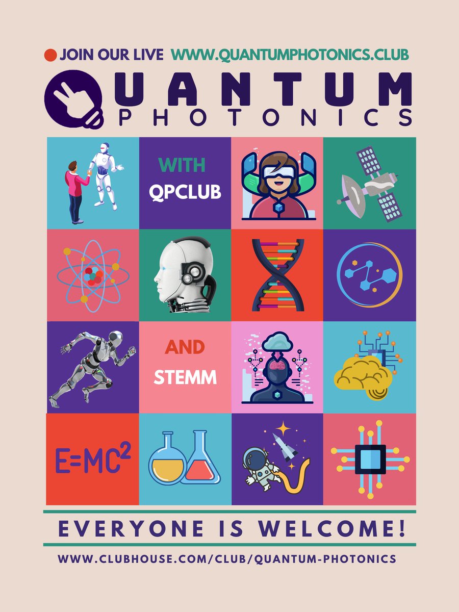 qpclub1's tweet photo. Come and join "#Preparty for #LaMDA w/ Blake Lemoine in #QP" with @sierra_photon, @ceciletamura, and @qpclub1!
See you in the @Clubhouse  
Today at 7:00 PM PDT🔥🔥🔥
https://t.co/3zy1ndInKd
@TamilclubhouseU 
#QPClub #Stemm https://t.co/4NGpUCff4S