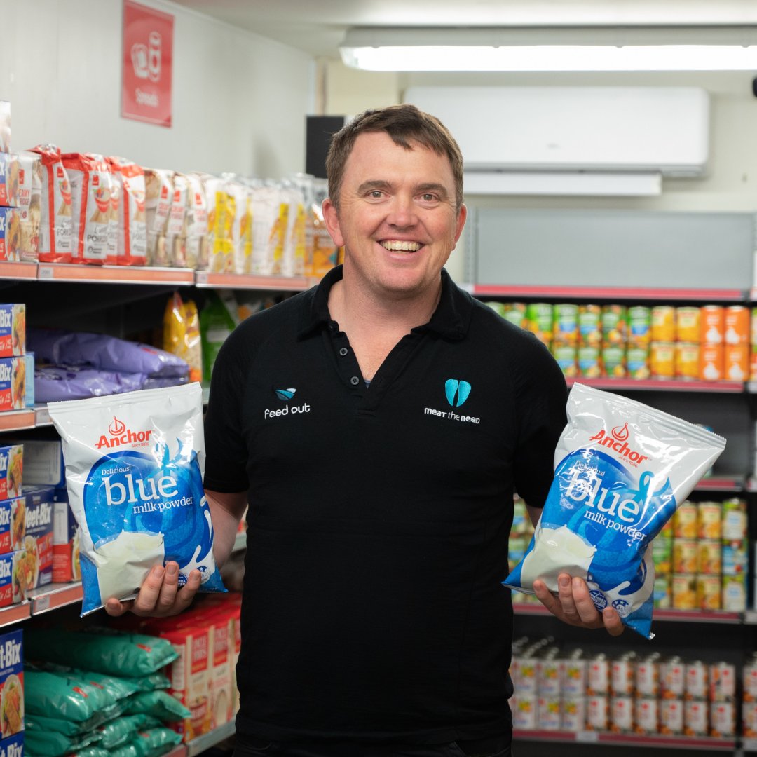 Fonterra's tweet photo. We're thrilled to announce our partnership with Feed Out NZ. The partnership means that farmers can now donate milk which can be distributed to food banks nationwide. Learn more about Feed Out NZ here: https://t.co/KFHoeecigf https://t.co/mEsdIieRDP