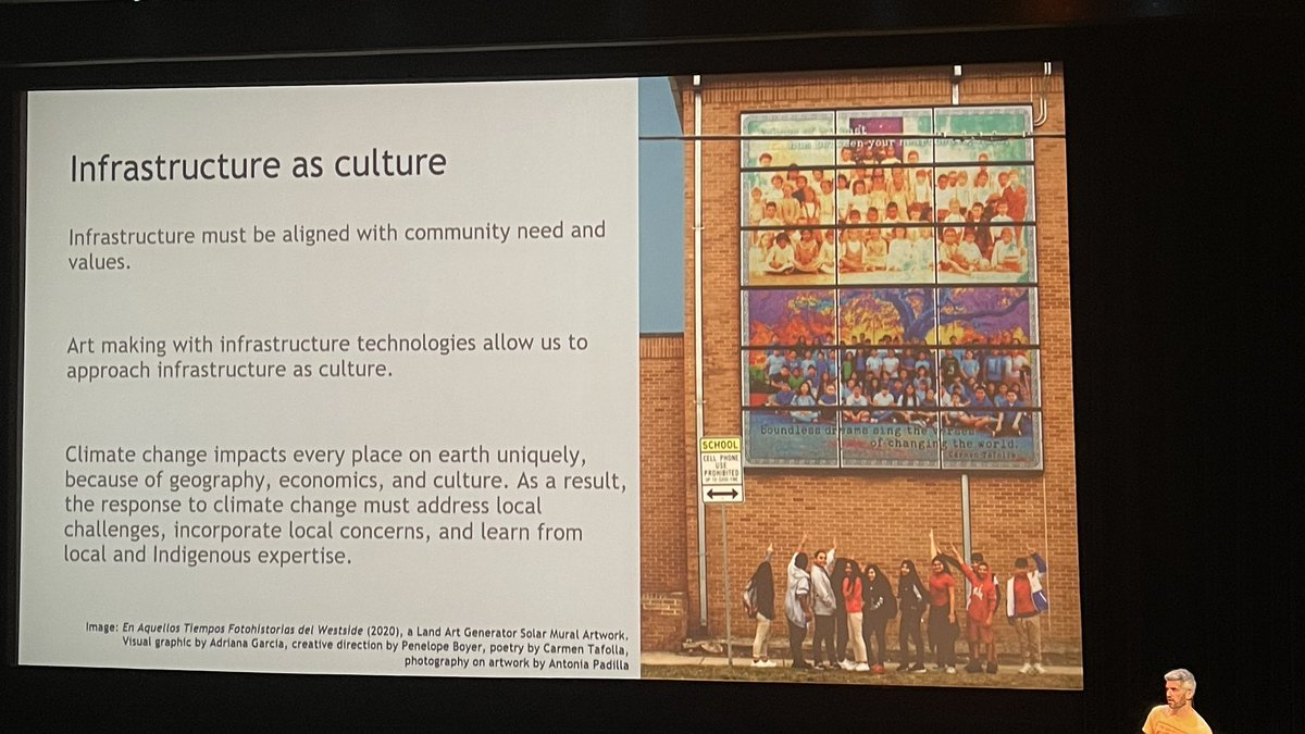 Awesome mural made of solar panels. #eyeofestival