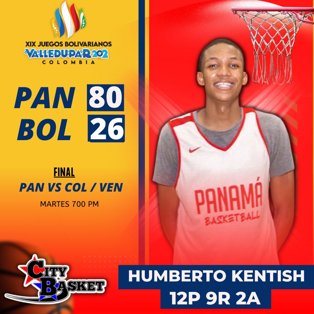 Panama aseguró el pasaje para disputar el oro en los Bolivarianos 2022 con su victoria frente a Bolivia y ahora espera el ganador de Ven vs Col. La final será mañana a las 7:00 pm.<a href="/stillballin4981/">Julio Osorio 🇵🇦</a> <a href="/Don_Data_/">Don Data</a> <a href="/basketblogger01/">Victor García</a> <a href="/MikeBoloboski/">Mike Boloboski Ferreira</a> <a href="/FROD_0527/">Franklyn Rodriguez 🇵🇦</a> <a href="/salazarcarlitos/">Carlos E. Salazar M.</a>