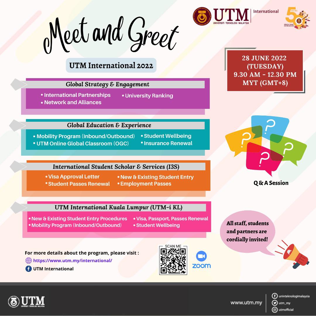 utm_i's tweet photo. Come and meet us TODAY!

Tuesday 28 June 2022 from 9.30 am to 12.30 pm MYT (GMT+8) 

Please scan the QR Code or click https://t.co/IKsgy3UVlO to join us in our Virtual Room https://t.co/FRUBb8Trhs