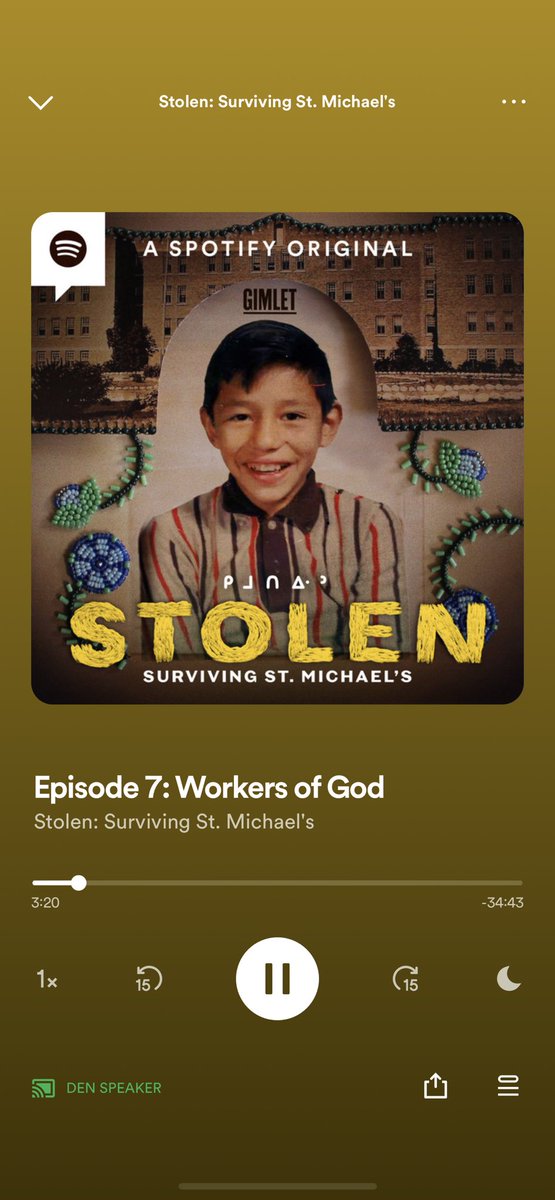 I’ve been listening to @connie_walker’s latest podcast - Stolen: Surviving St. Michael’s. It’s heartbreaking and gut wrenching. I highly recommend everyone listen to it. She does a phenomenal job. 10/10 #residentialschoolsurvivors #residentialschoolawareness