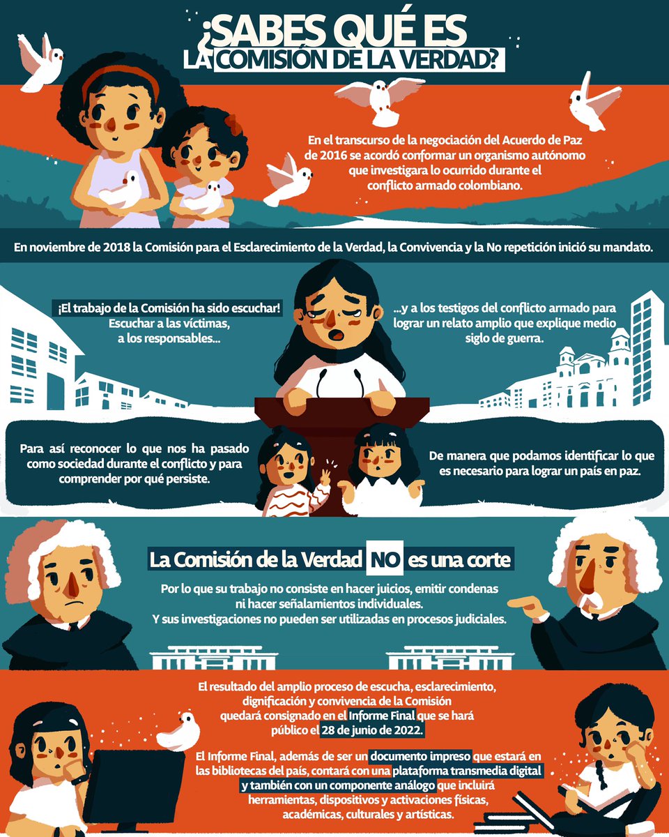 LideraCambio's tweet photo. Mañana 28 de junio

Colombia tendrá la oportunidad de iniciar una conversación como país, basada en las conclusiones y recomendaciones que presentará el Informe Final de la @ComisionVerdadC. #HayFuturoSiHayVerdad 

Activen la notificación 🔔—> https://t.co/AFie1AXUSs https://t.co/UZFI3EV9Ie