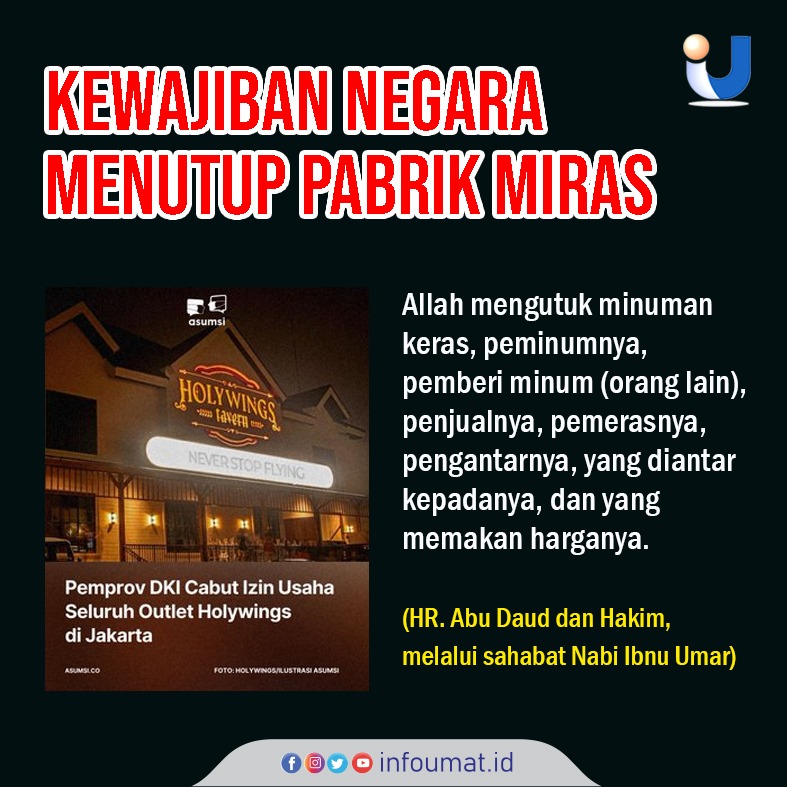 Aokl4nd's tweet photo. Kewajiban negara menutup pabrik miras #HolywingsLecehkanIslam #RezimSusahinRakyat https://t.co/xdsJfSvf0e