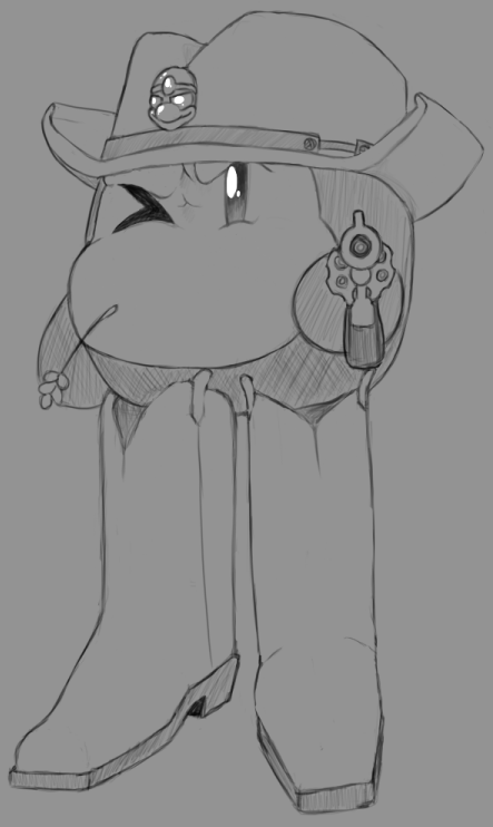 Commission for a IRL friend of a Cowboy Waddle Dee.