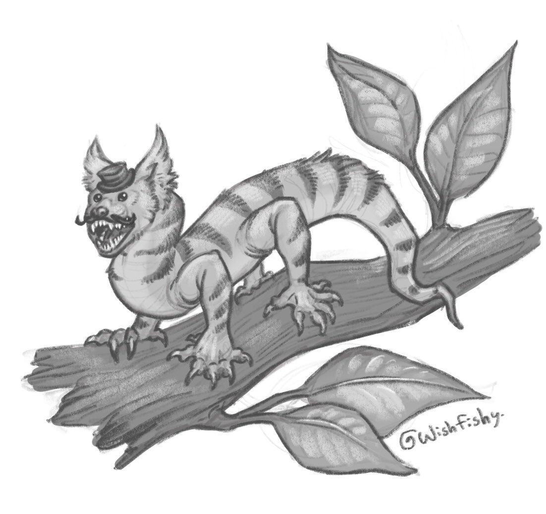 WishFishy's tweet photo. I was watching the @DrawfeeShow stream today and was compelled by forces beyond my control to do some quick and dirty fanart of Willie’s very good and accurate ferret: https://t.co/EBjOiOPBkK