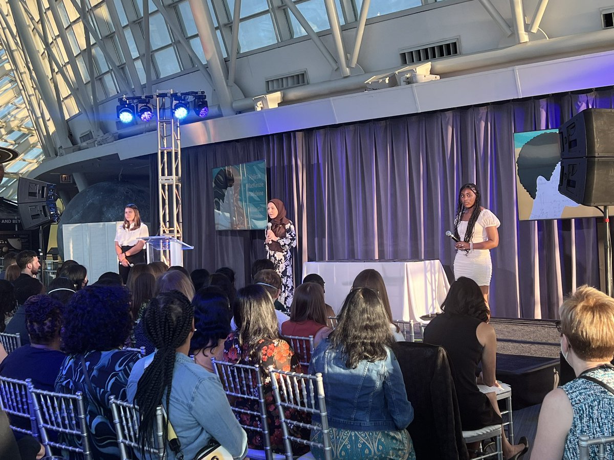 Excited to be here kicking off #GirlsBuildSolutions and hearing from @girlsmoonshot inaugural flight crew members - the next generation of engineers, scientists and STEM leaders!