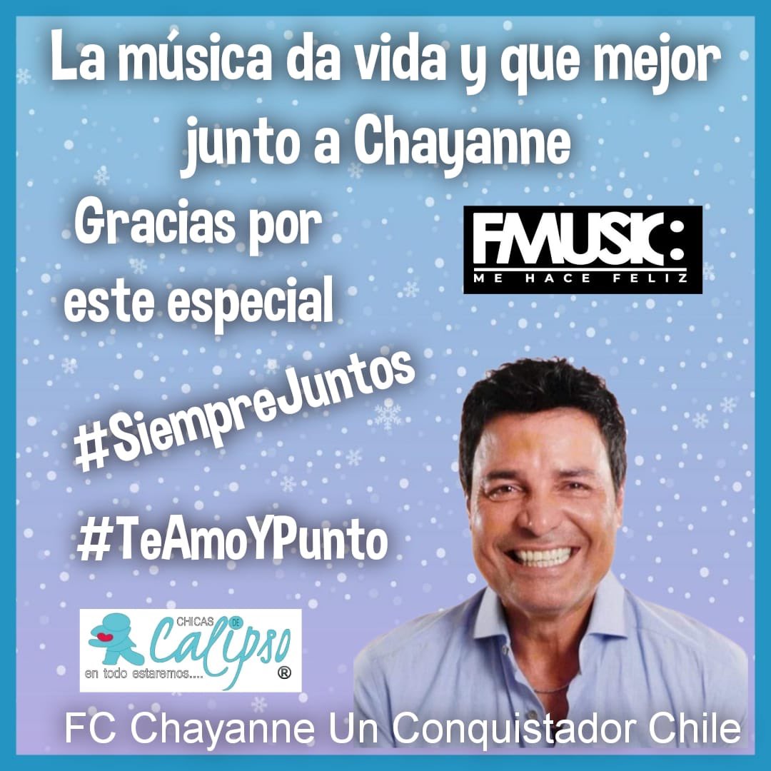 Ambitaela's tweet photo. Gracias #AndresLocutor  y @RadioFmusic  por tocar #Violeta de @CHAYANNEMUSIC  Cariños desde #SanAntonio @CHICASDECALIPSO 💙 #ChayanneEnFmusic 
#SiempreJuntos 
#TeAmoYPunto 
#Chayanne 🕺⭐️ #FelizCumpleañosChayanne
#FelizAniversario34Años
#FcChayanneUnConquistadorChile 🇨🇱 https://t.co/XJUCTPdEuw