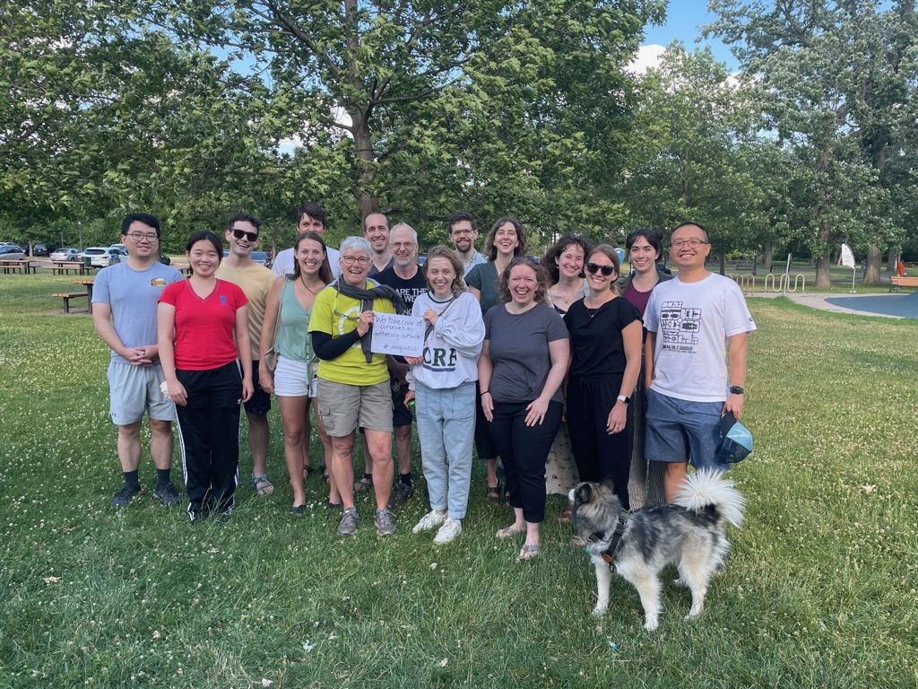 Jamequist lab picnic at Como Park, enjoying good food, good company, and celebrating many achievements! Congratulations <a href="/chwpeng/">Changwei Peng</a>, Ryan, Kelsey, and Lily on your successes and next steps! Welcome to new members <a href="/DepauwTaylor/">Taylor DePauw</a>, Jake, and Nick M!