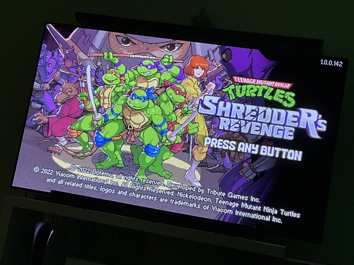 lazygamereviews's tweet photo. Played through the entirety of the new TMNT game with @LukeIsAFineName and it was EXCELLENT.

Brought back some fond memories of spending several late nights trying to beat the original on the basement NES. So good dude. https://t.co/nzFERcHCLg