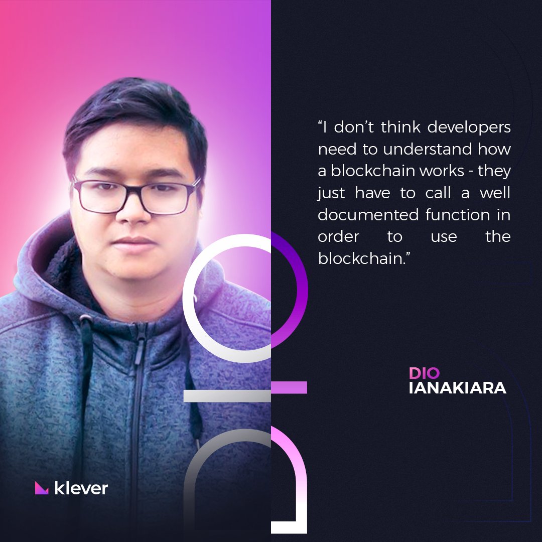 klever_io's tweet photo. #SmartContracts 2.0 👀
“I don’t think developers need to understand how a blockchain works - they just have to call a well documented function in order to use the blockchain.”
@dio_ianakiara
#KleverChain #KLV #KFI #kleverindependence https://t.co/iIlL6bvgFL