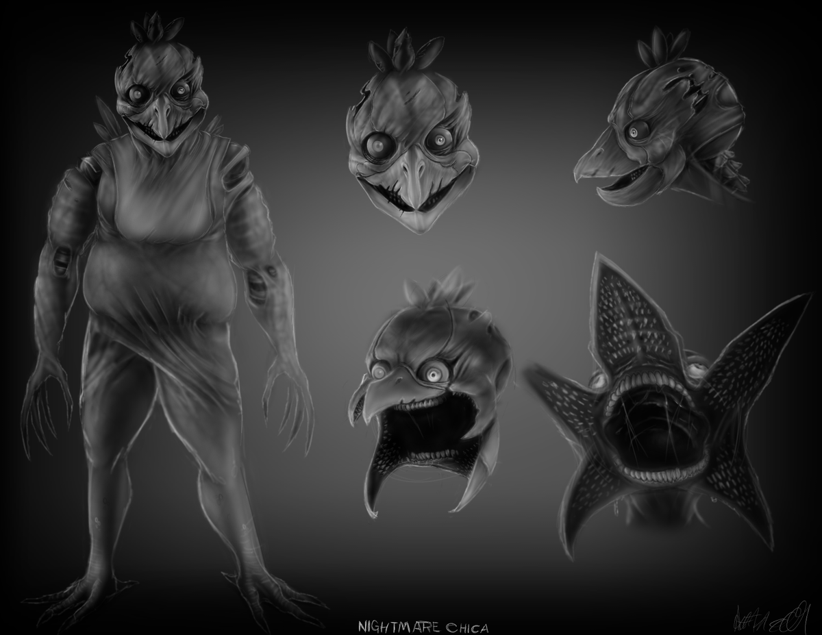 thewebsurfer97's tweet photo. At long last, here's my Nightmare Chica. This completes the main 4 nightmares found in FNAF 4 and yet there's still so much more to do.
#fnaf https://t.co/lk6XED0dmV
