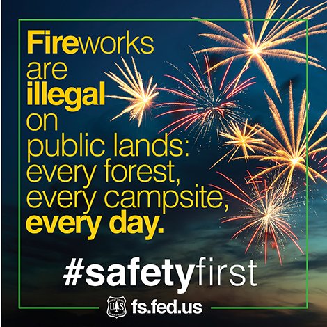 Angeles_NF's tweet photo. Fireworks are illegal on public lands: every forest, every campsite, every day.

#safetyfirst #fireworks #nationalforest

https://t.co/o8Z10nTgDk https://t.co/uNwI6DgKmu