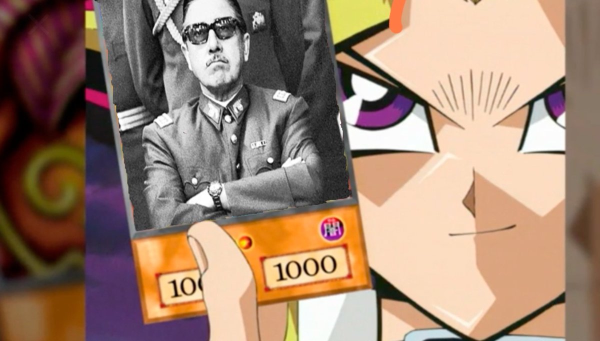 FelipeeFica's tweet photo. Cuando #ReneNaranjo y todo el panel del apruebo quedan sin argumentos, bueno y cualquier buen izquierdista queda sin argumento suelen  invocar su comodín de los 4 generales para invocar a Exodia. #sinfiltros @PanchoOrregoG https://t.co/oZGJJBTtSl