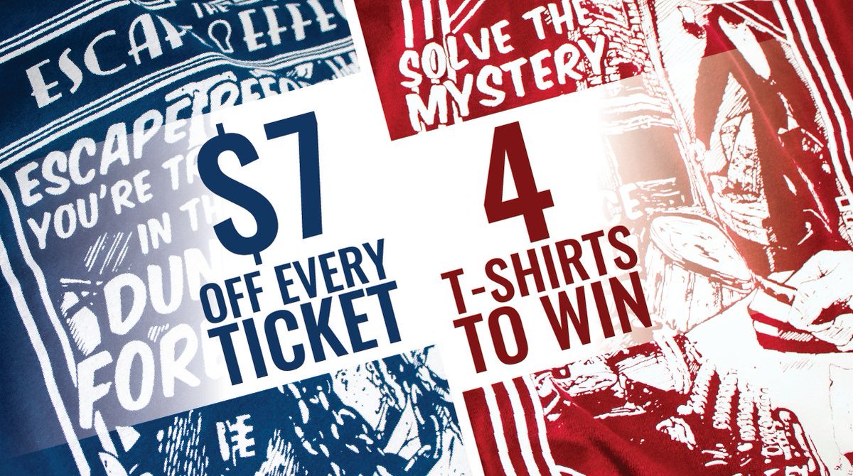 💥 The 4th Of July is coming up quick!  To celebrate, we're running $7 off each ticket all week long!  Details.
theescapeeffect.com/4th-of-july

#theescapeeffect #escaperoom #escapegame #happy4thofjuly #july4th #deals #escaperoomdeals #escapegamedeals