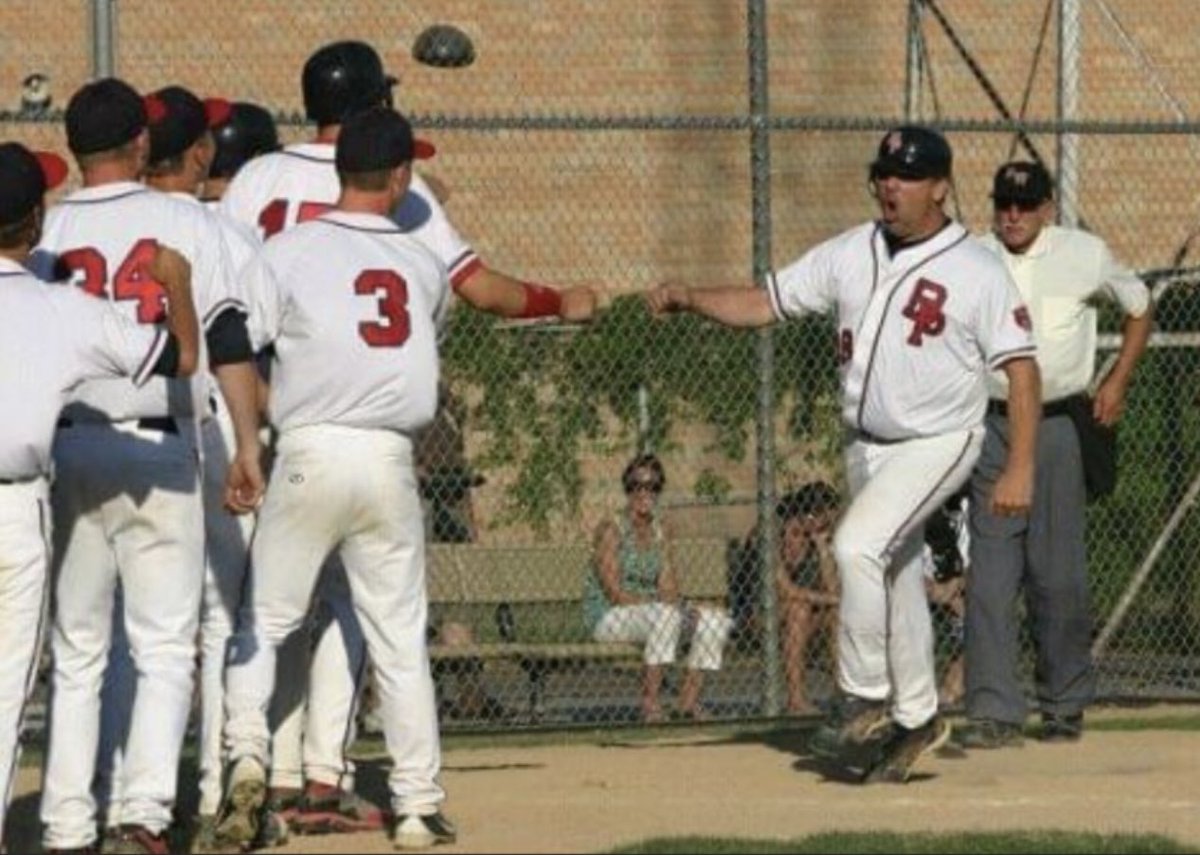 bptigertown's tweet photo. 10 YEARS AGO (June 9, 2012) ~ Jeff "Hot Dog" Miller hits a 3-run home run💥 in extra innings in a 5-2 win vs Marshall at the #TigertownCLASSIC.

Unknown at the time, it proved to be the final at-bat of Miller's storied baseball career--which included BP's only state title in '94. https://t.co/lvhlEV3xgj
