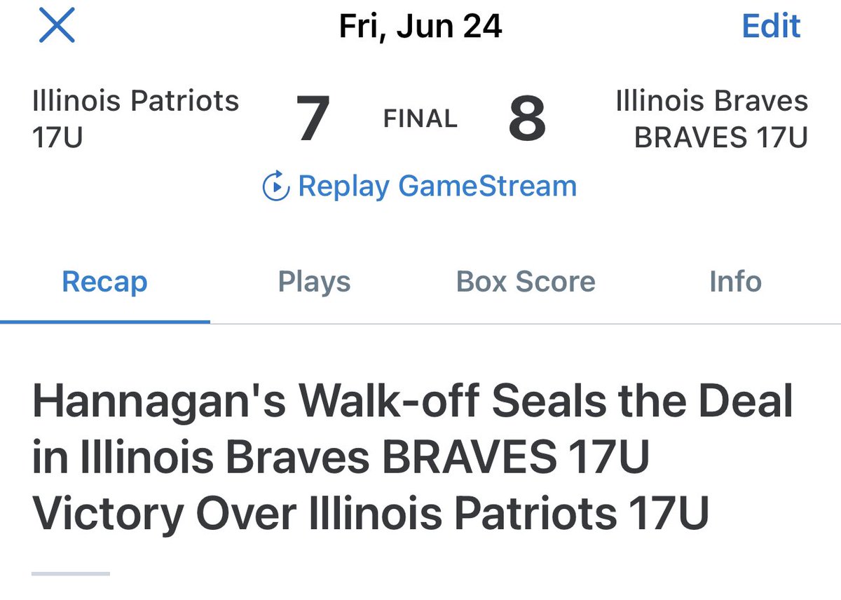 Pretty good weekend for Saber Baseball Players competing on their summer teams.